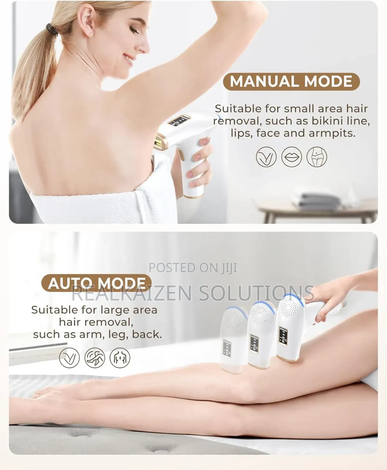 Ipl Device Painless Hair Removal Laser With 9 Energy Levels Smooth