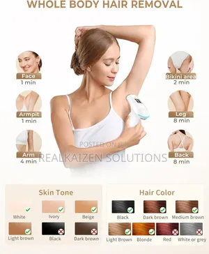Ipl Device Painless Hair Removal Laser With 9 Energy Levels Smooth