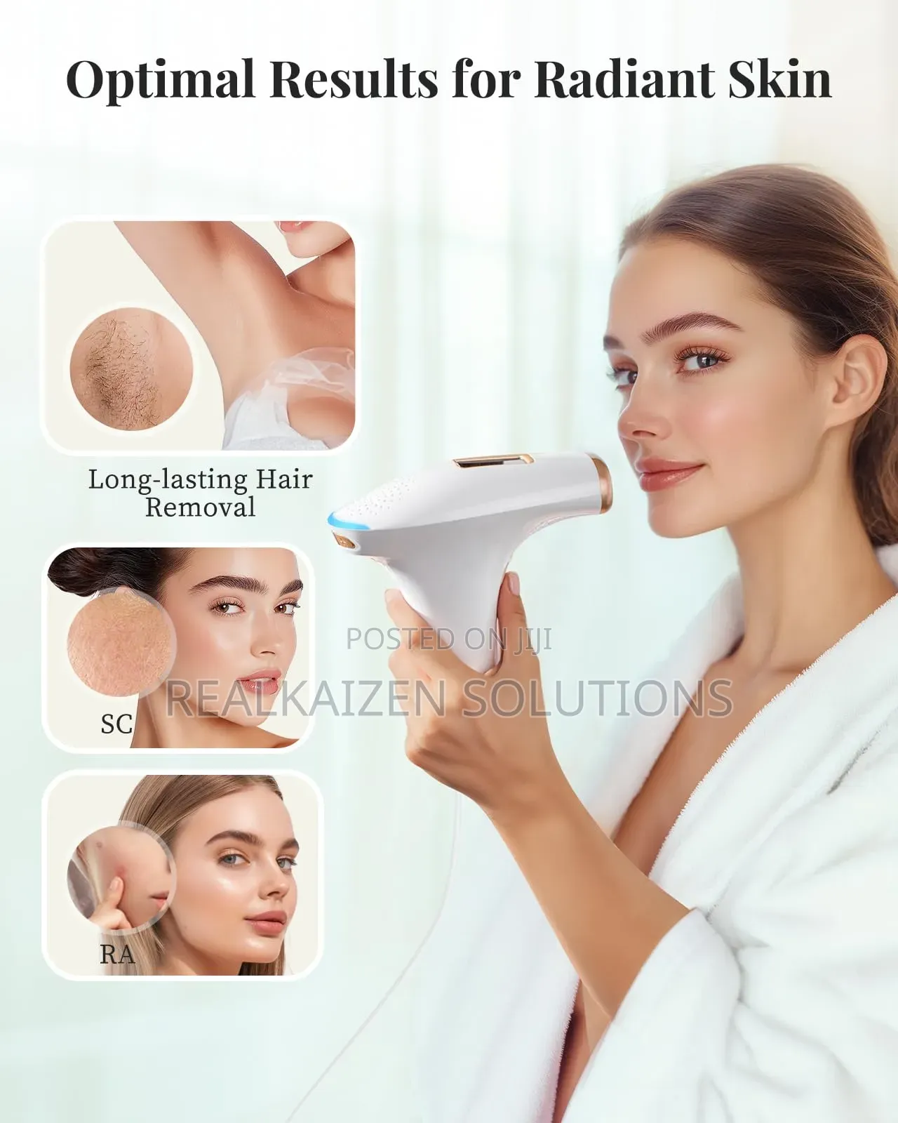 Ipl Device Painless Hair Removal Laser With 9 Energy Levels Smooth