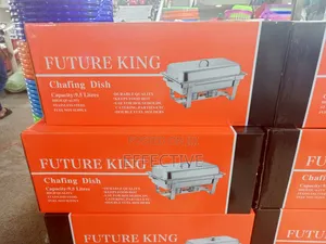 Double 9.5l Future King Stainless Steel Chafing Dish.