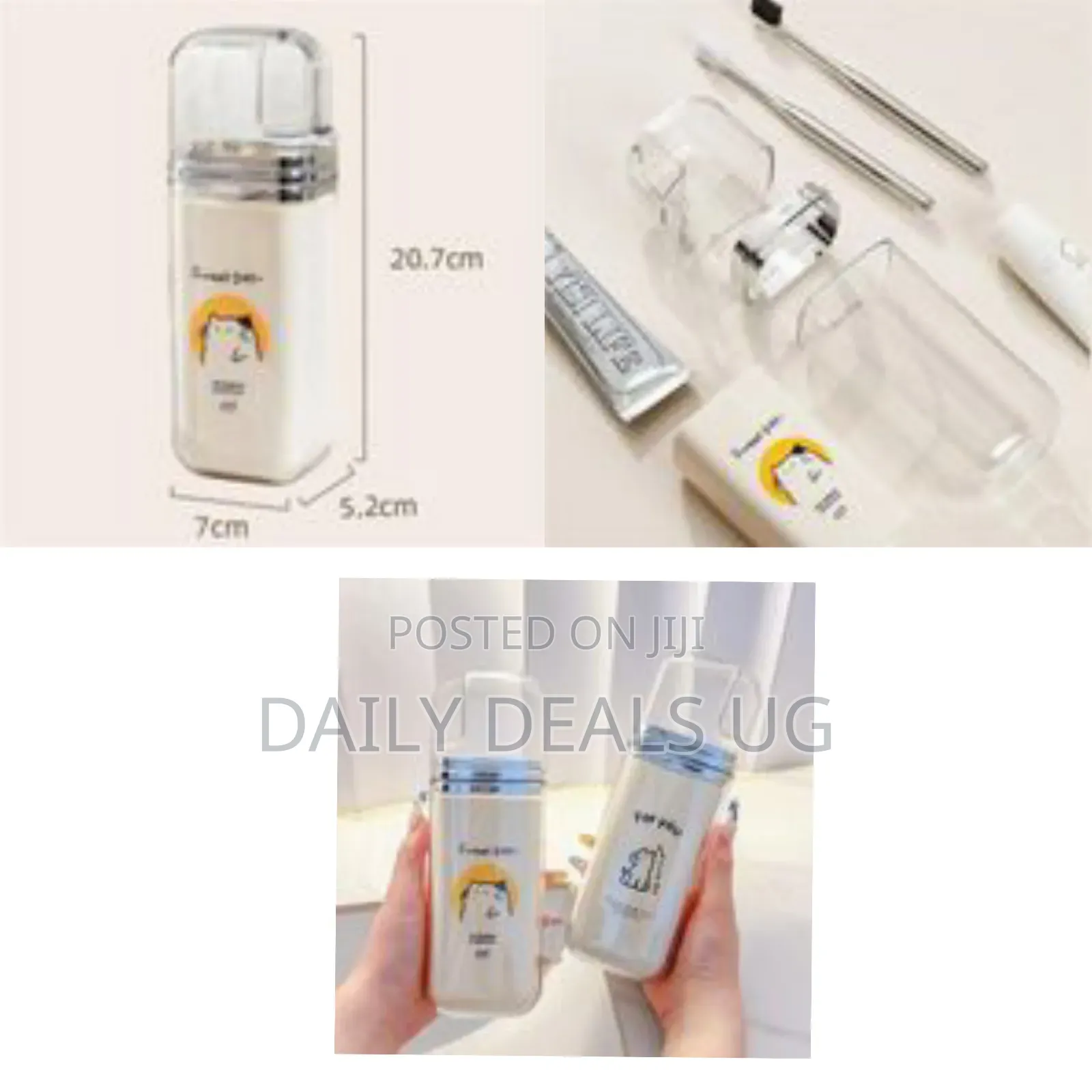 Portable Travel Toothbrush and Toothpaste Holder Set
