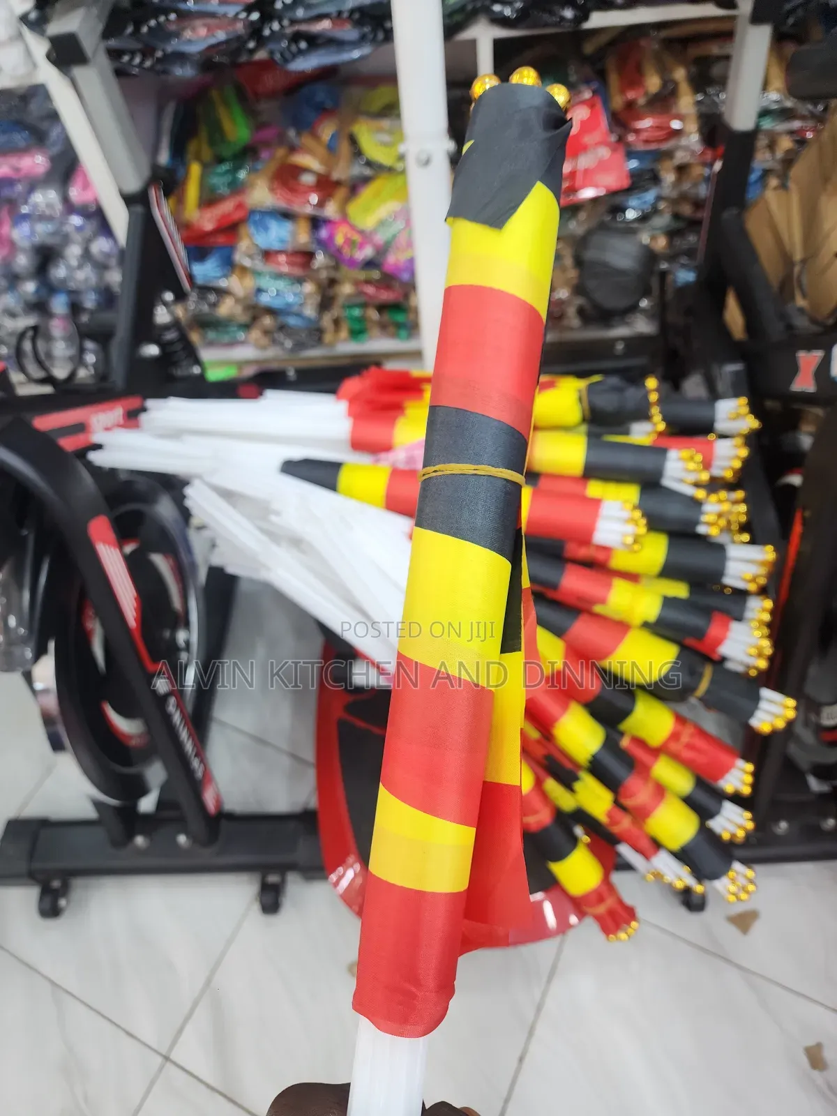 Ugandan National Waving Flags 12pcs