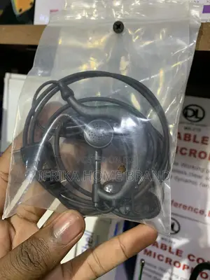 Walkie Talkie Headphones Earhook With a Push-to-Talk Microphone