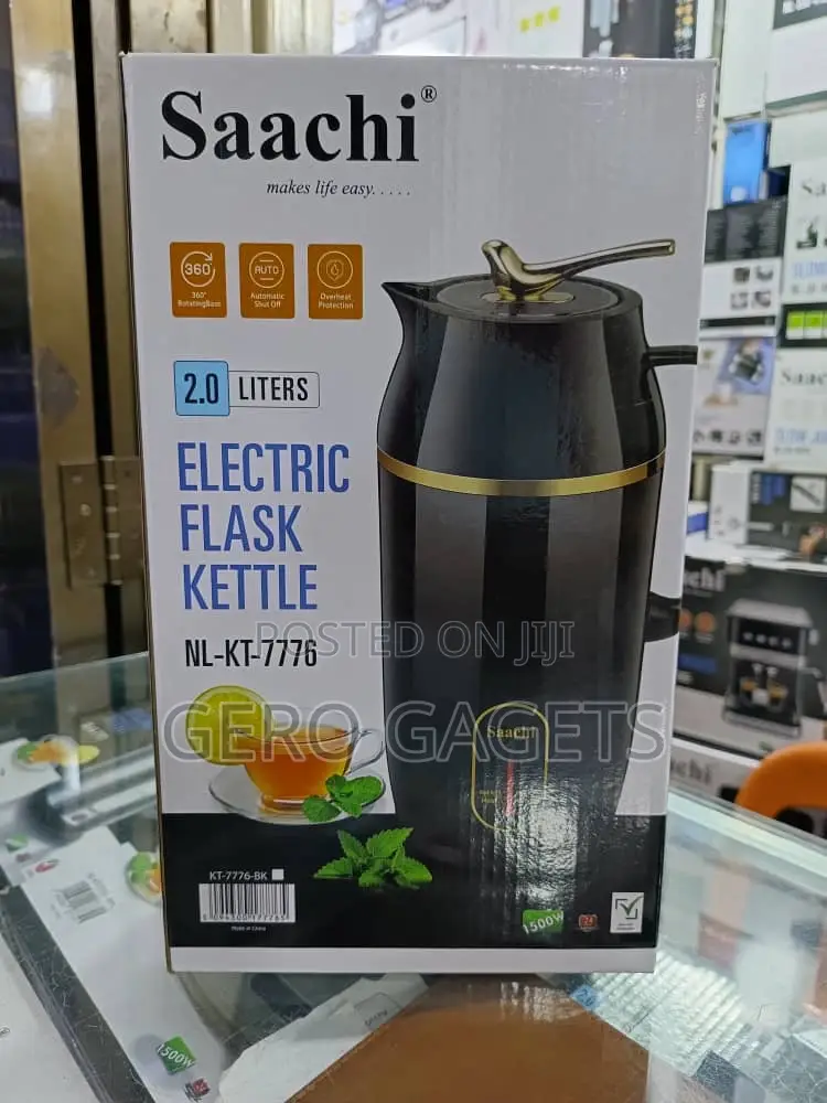 Electric Flask Kettle, Model Nl-Kt-7776-Bk.