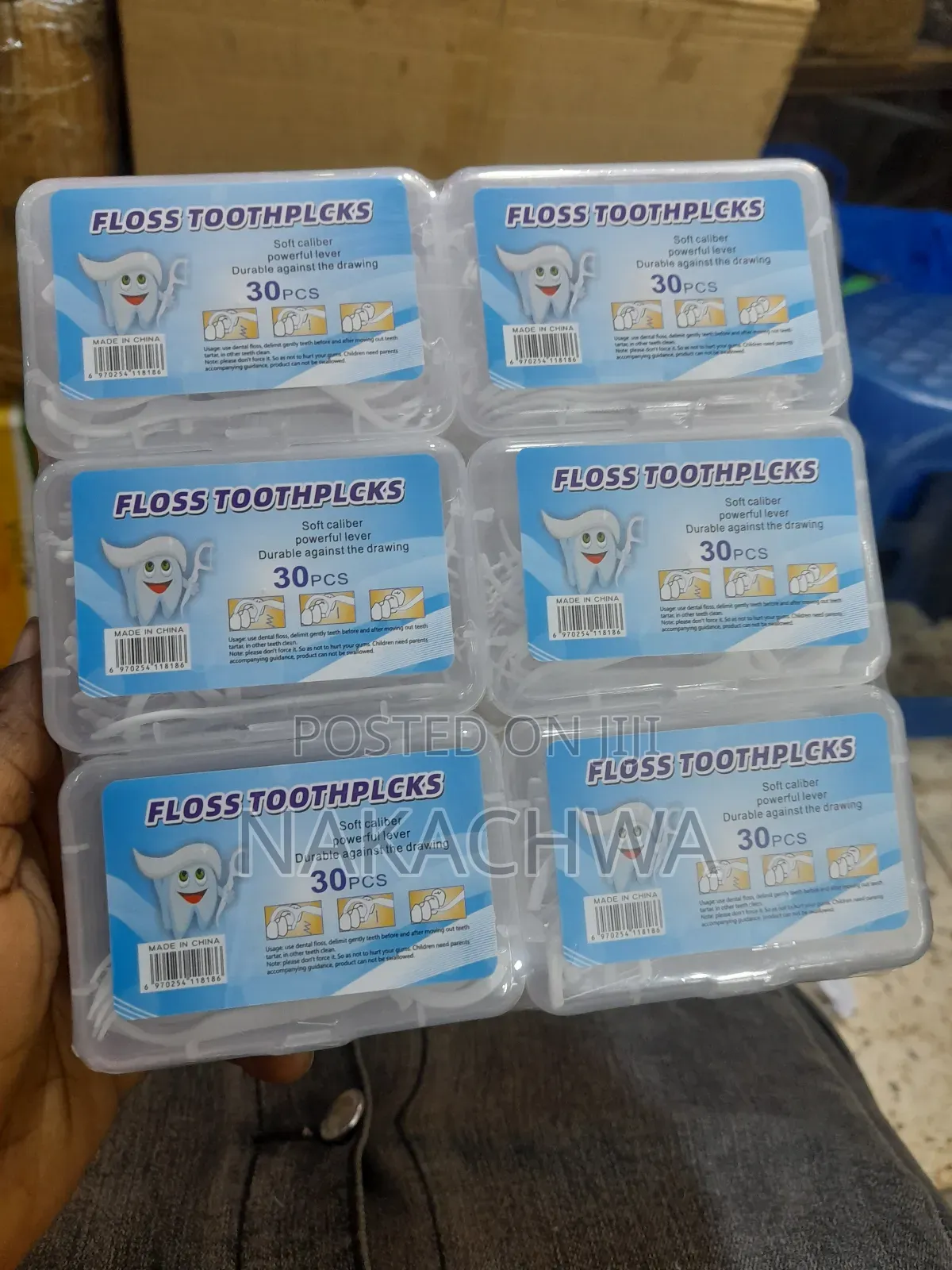 Six Sets Of Plastic Tooth Pick