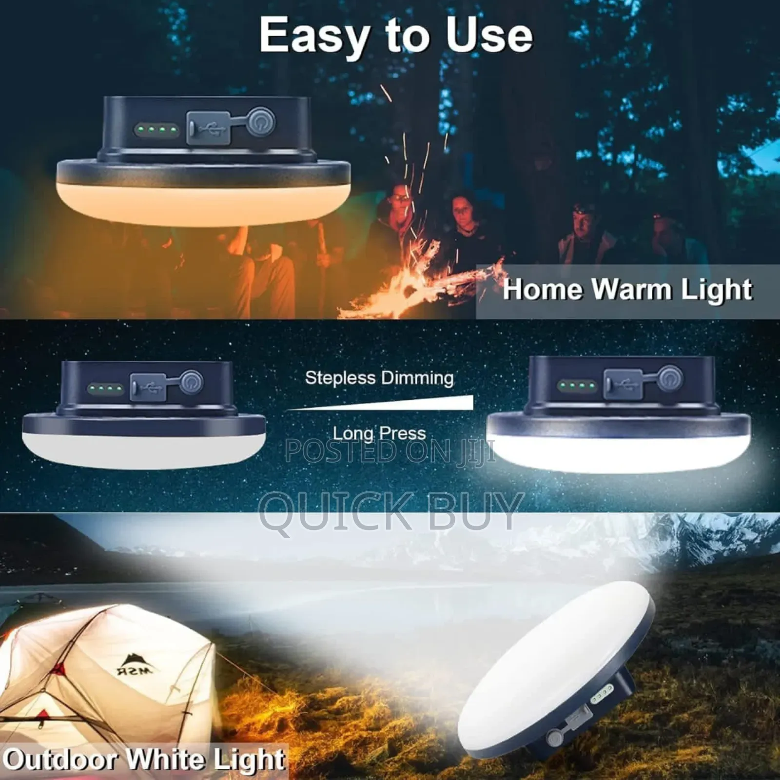 Multfunctional Powerful Rechargeable Camping Lantern