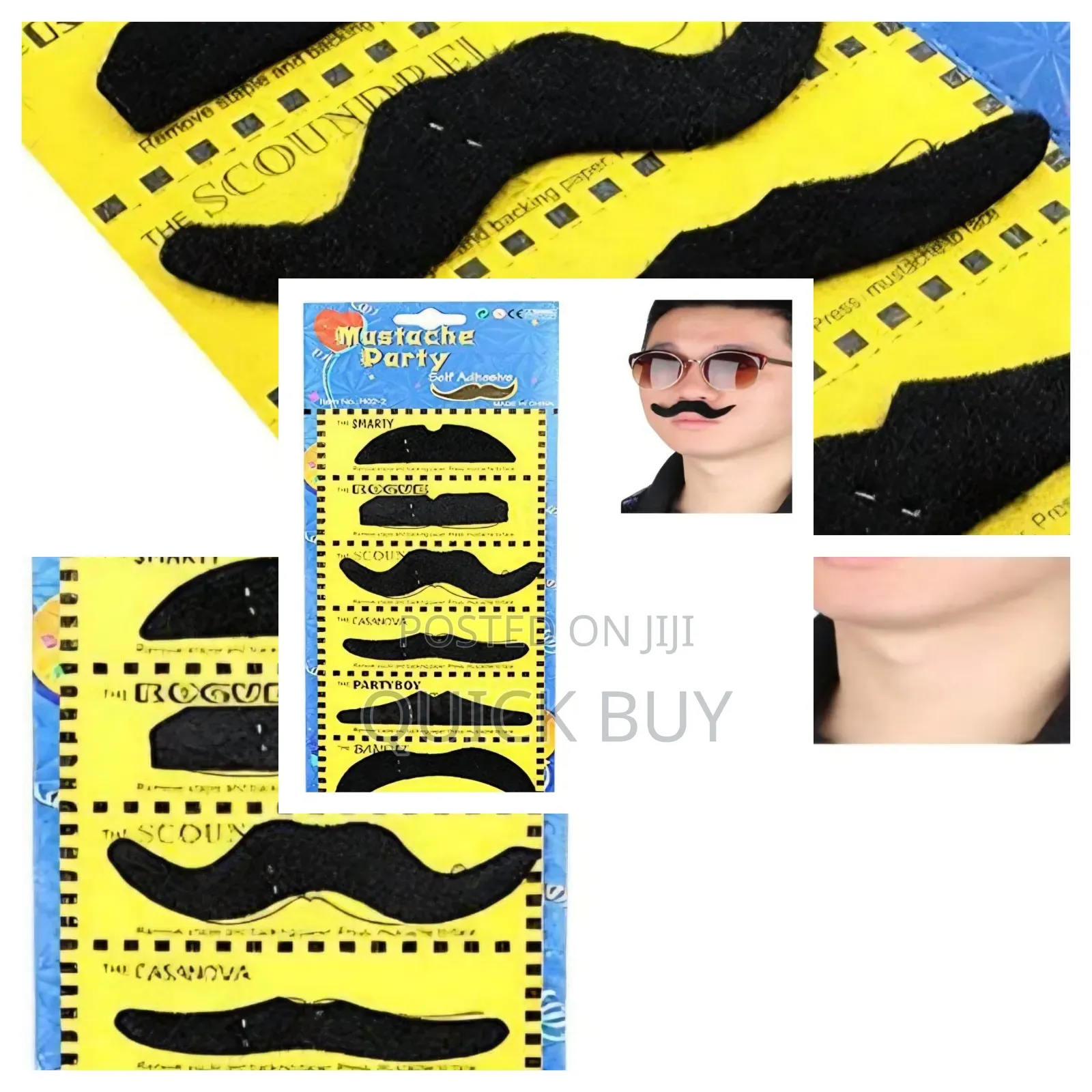 Self-adhesive Fake Mustaches For Costume Parties And Events