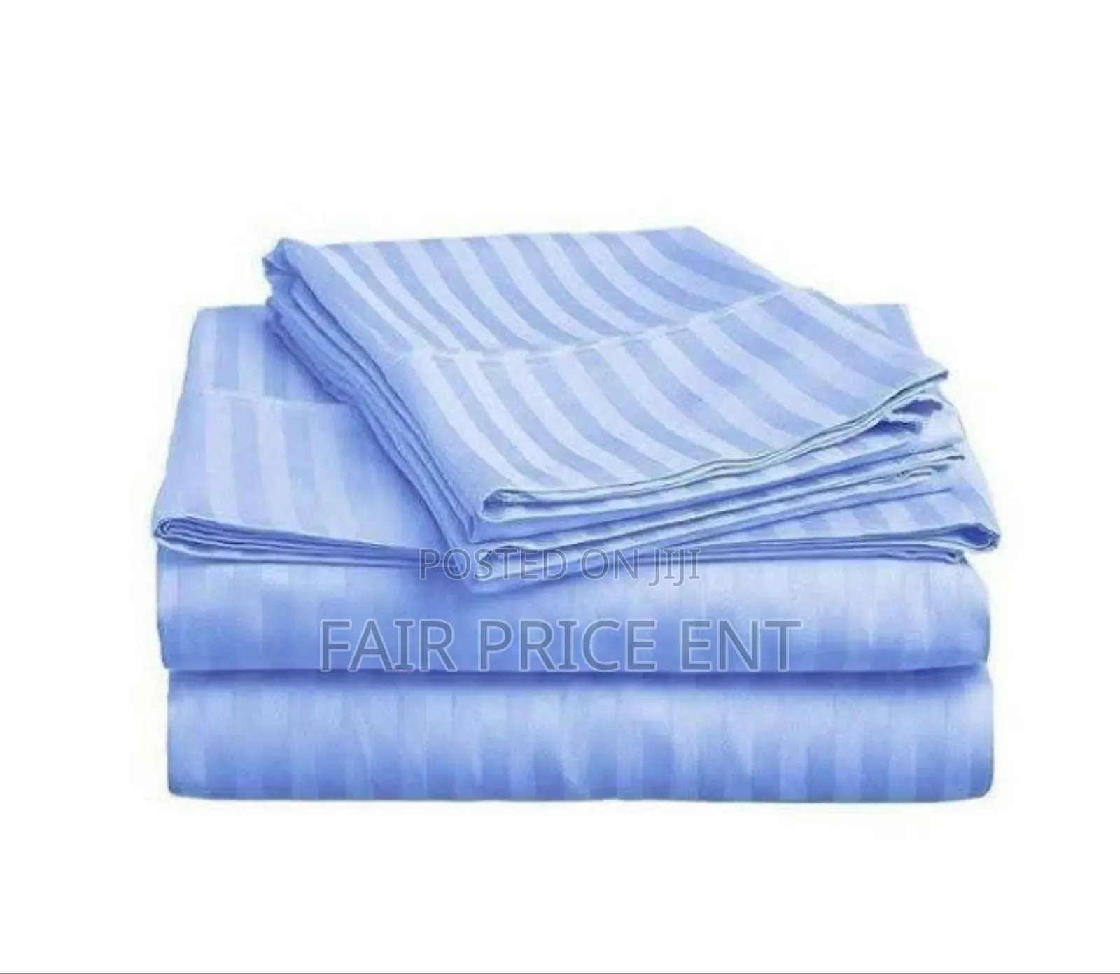 Pure Cotton Bedsheets. 4pcs. 5*6 ( Blue)