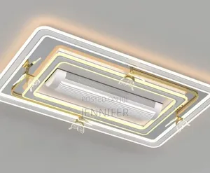 Modern Ceiling Bladeless Fan Chandelier