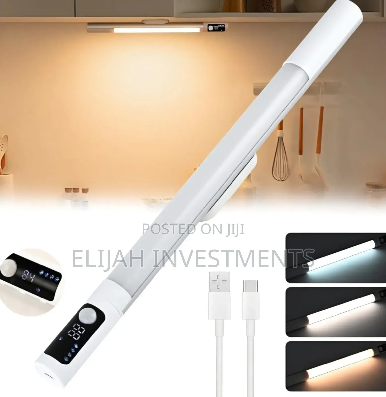 Motion Sensor Rechargeable Cabinet Light Bar