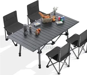 5pcs Portable Foldable Table and 4 Chairs Set