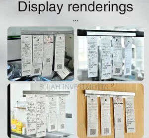 Wall-Mounted Aluminum Slide Check Rack Receipt Holder.