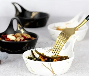 6pcs Small Round Soup Dessert Plates