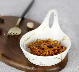 6pcs Small Round Soup Dessert Plates