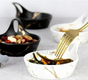 6pcs Small Round Soup Dessert Plates
