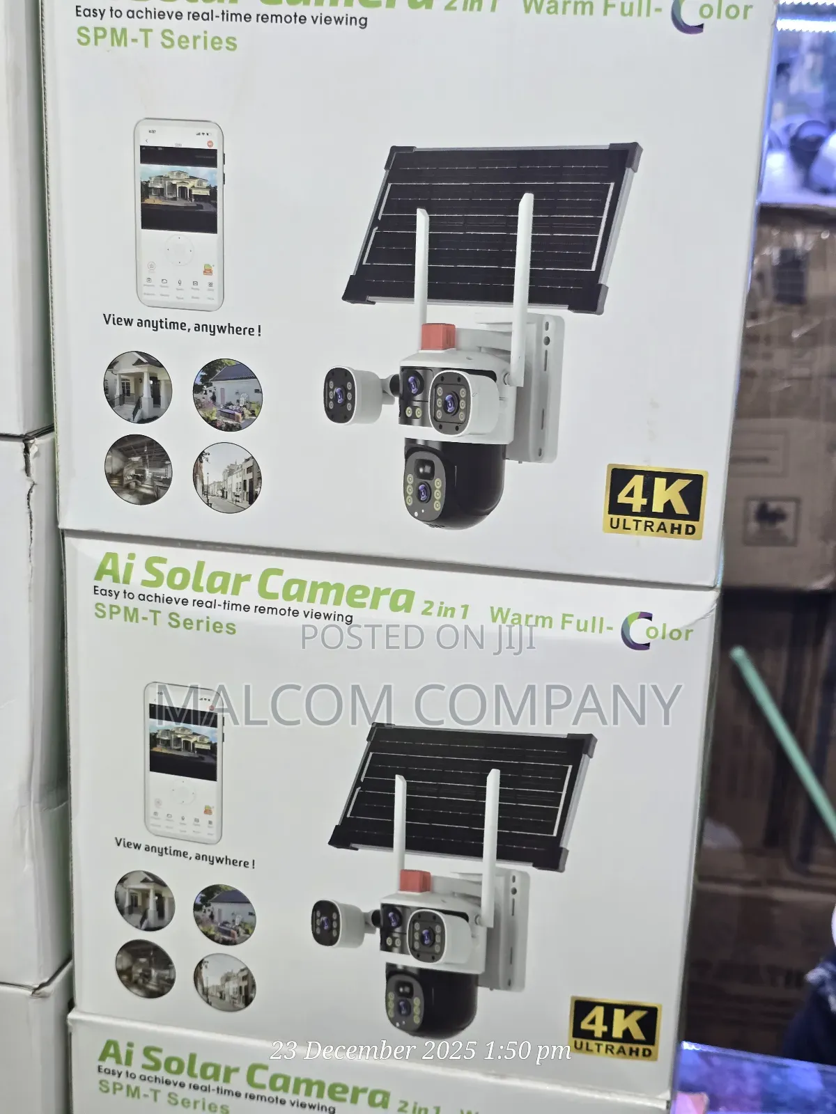 Solar Two Way Audio CCTV Camera With Videos