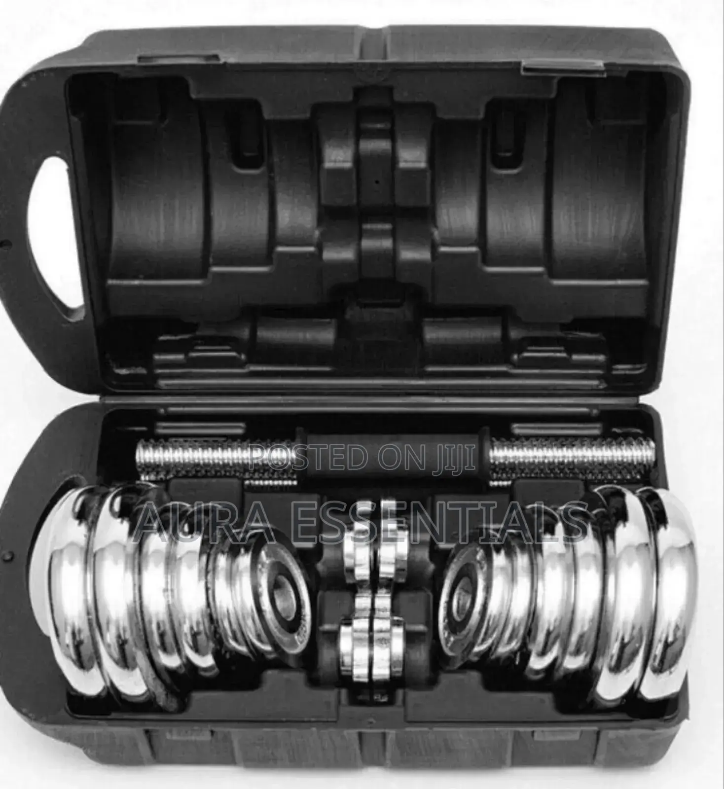 15kg Chrome Adjustable Durable Pure Iron Plated Weight Dumbells