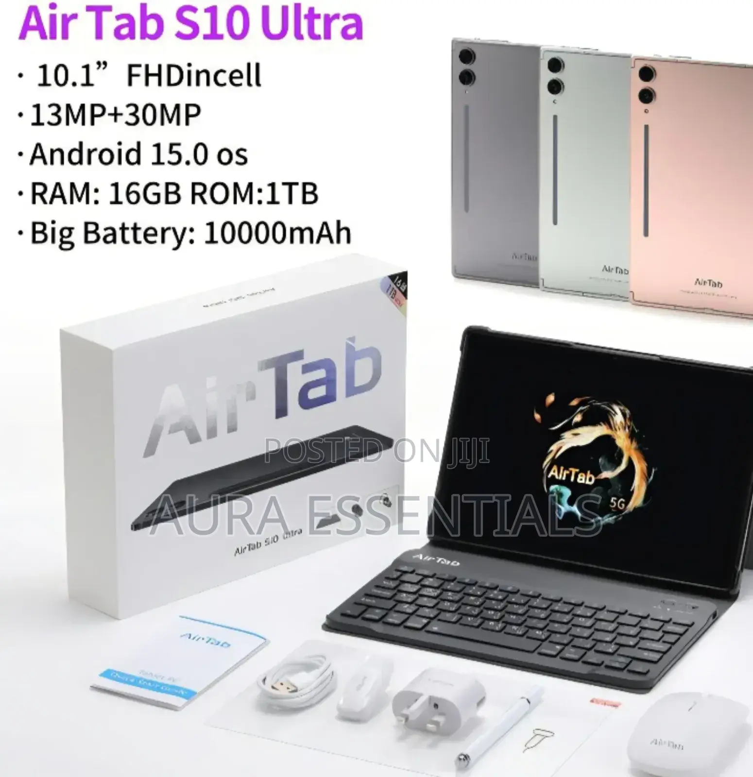 New AirTab S10 Ultra 16 GB Black