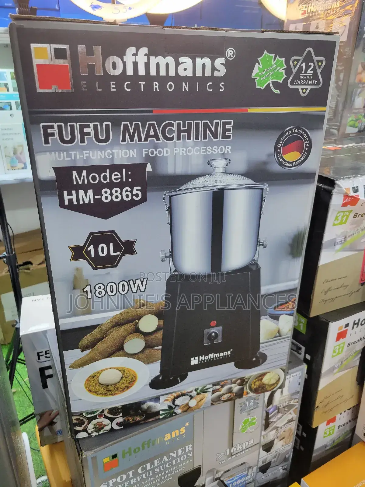 Hoffmans Heavy-Duty Electric Food Processing Machine – Stainless Steel