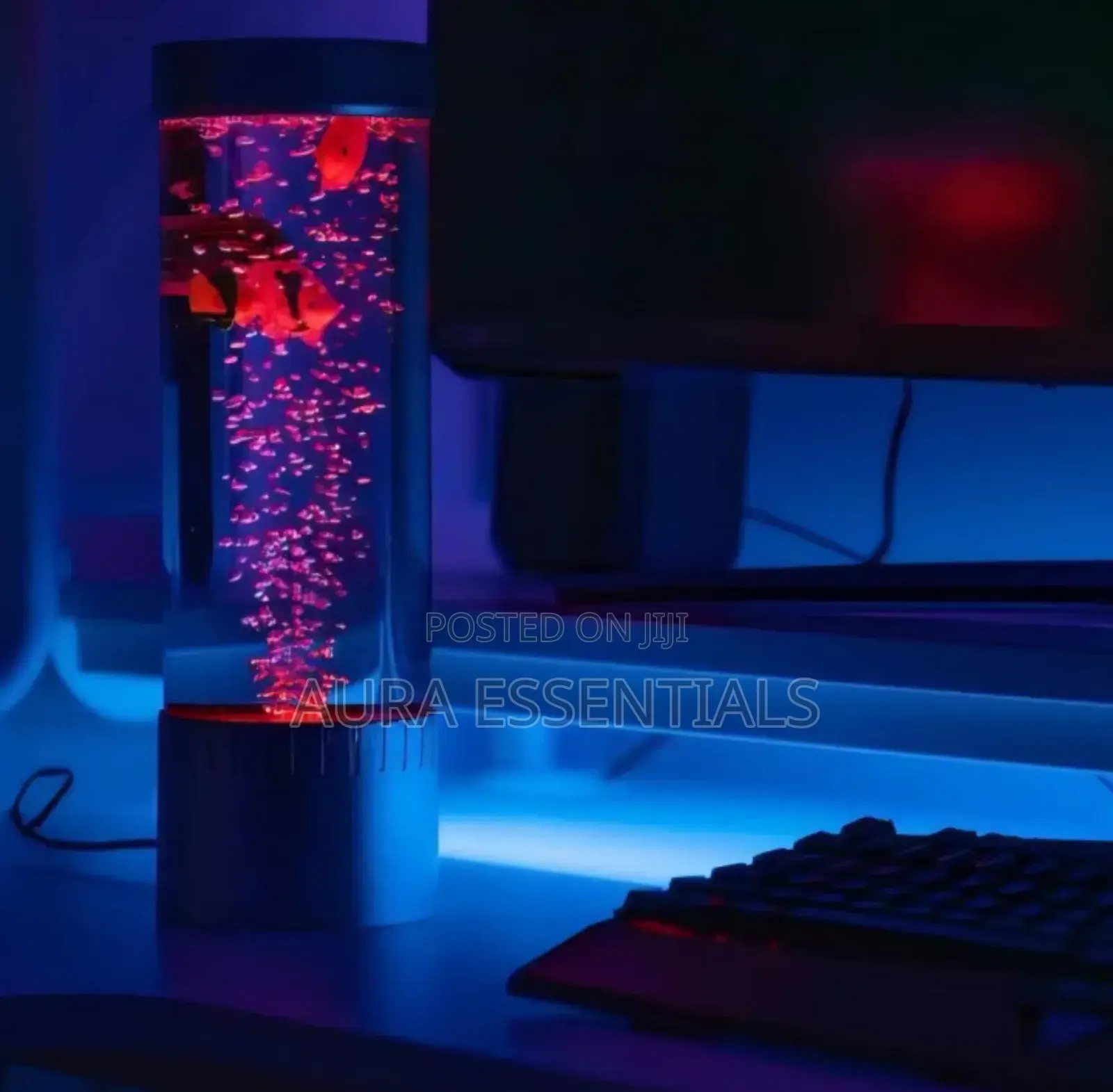 Bubble Tower Fish Lamp Bedside