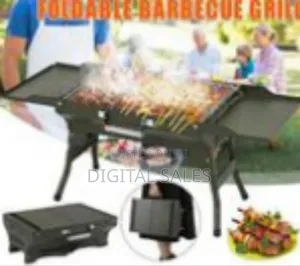 Portable Green Foldable Charcoal BBQ Grill