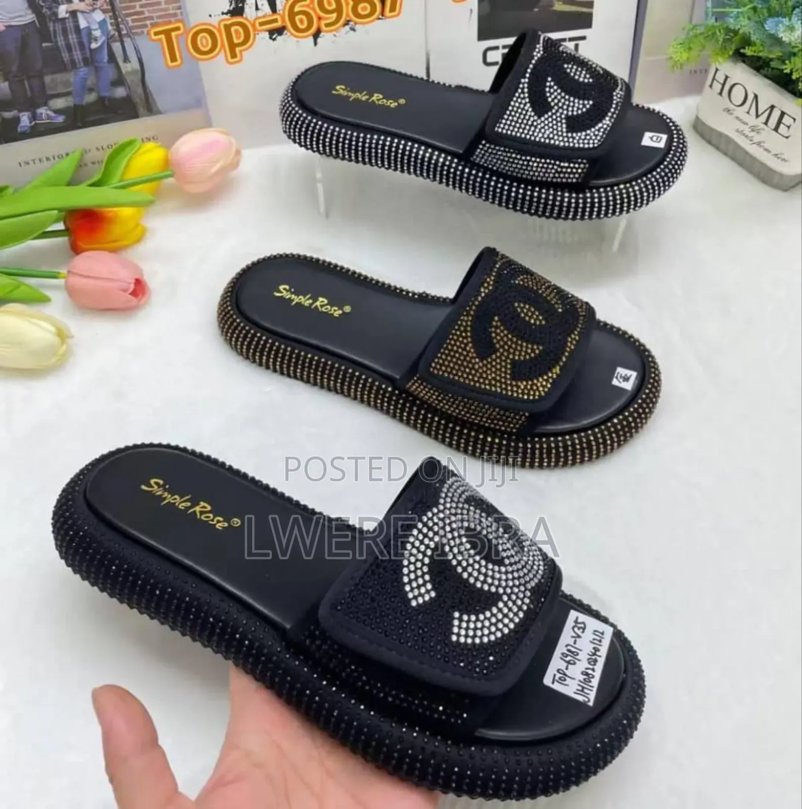 Simple Rose Sandals for Women