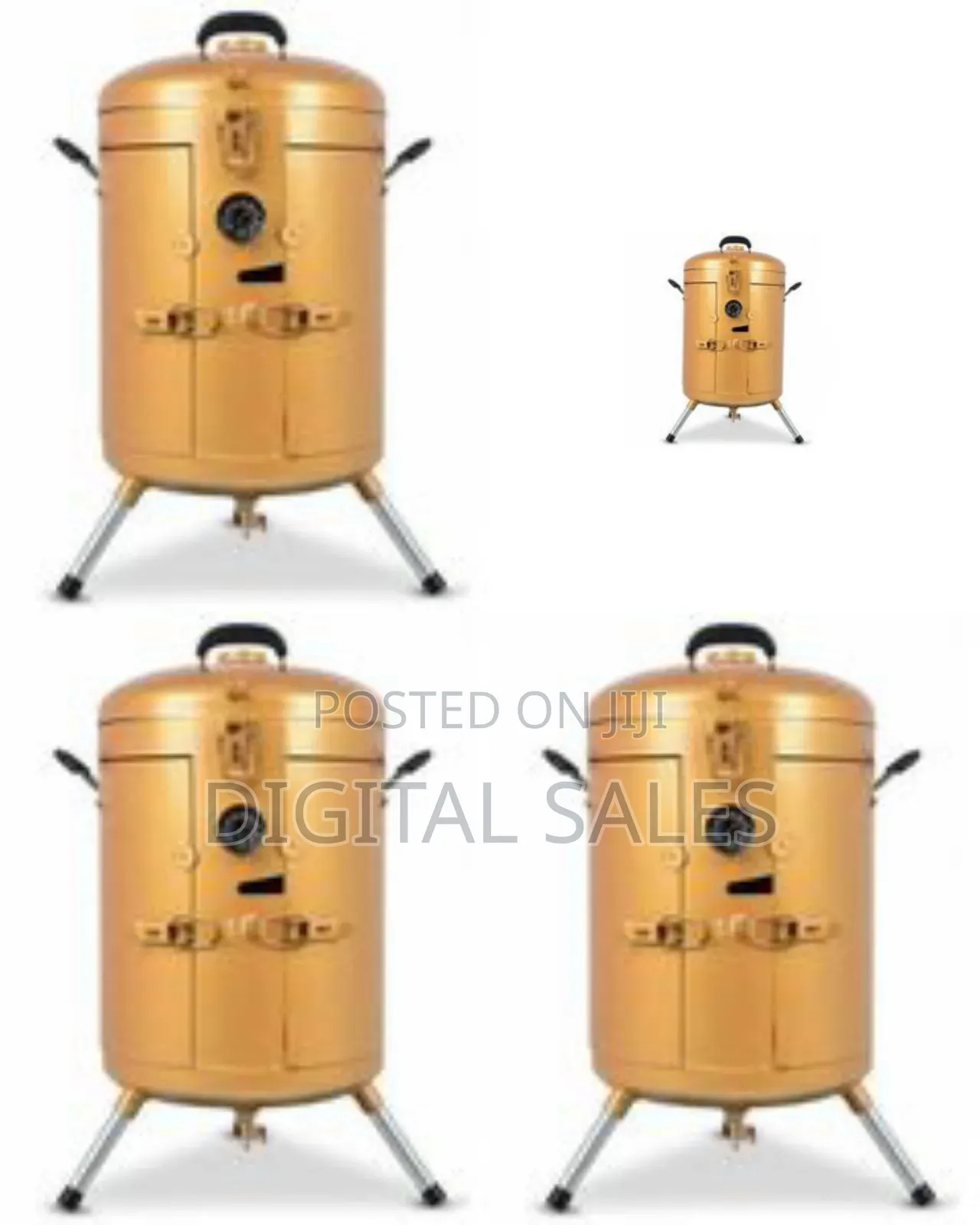 Premium Gold Barrel Vertical Smoker Grill