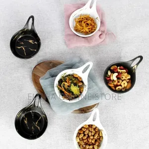 12pcs Small Ceramic Sauce Dishes With A Hallow Handle