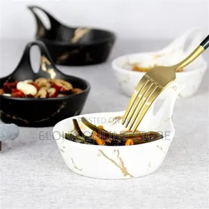 6pcs Small Round Soup Dessert Plates