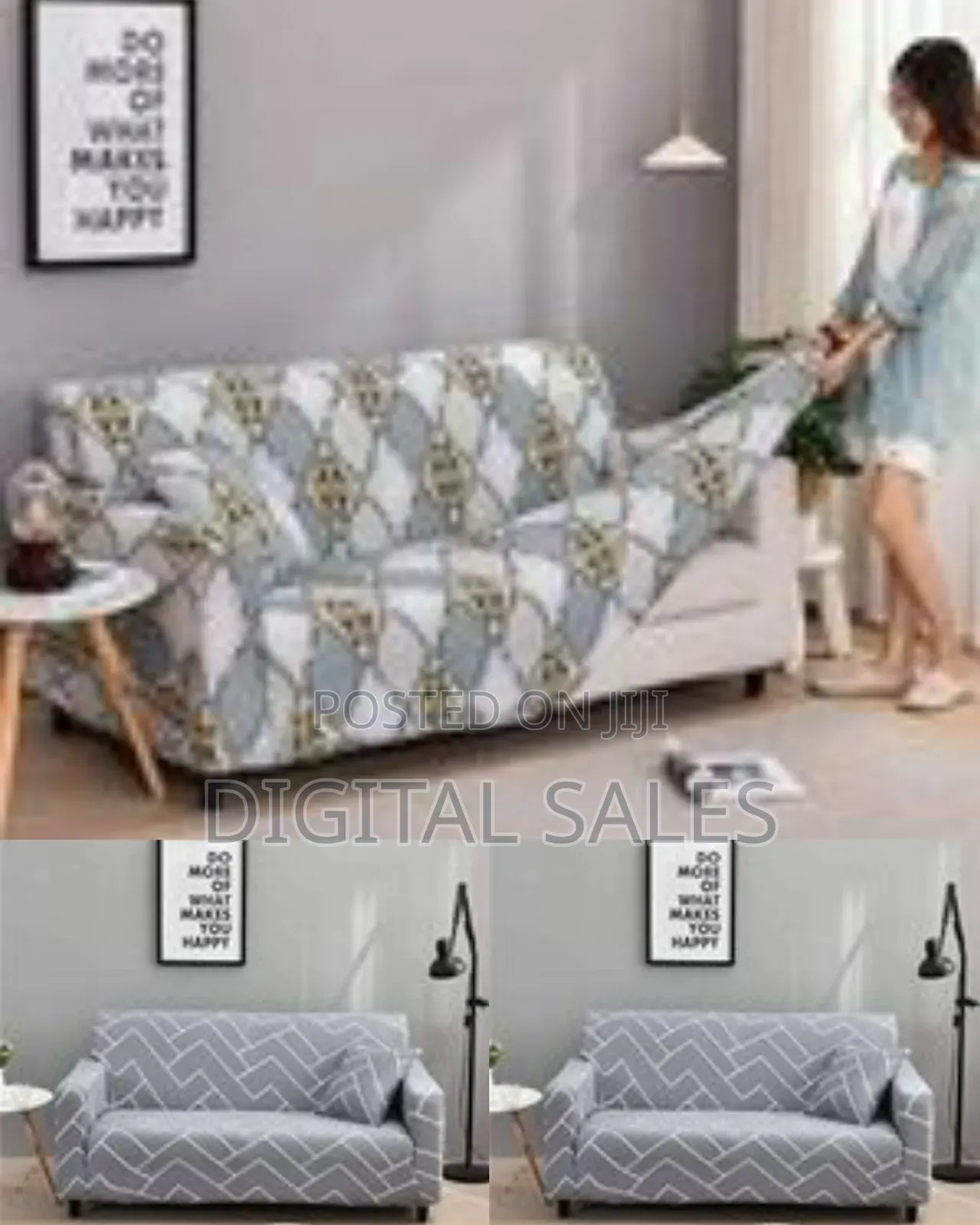 /2/3/4 Seater Navy Blue Stretch Elastic Sofa Couch Covers