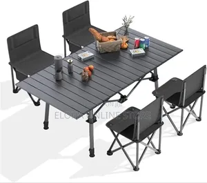 5pcs Portable Foldable Table 4 Chair Set
