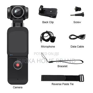 Handheld Pocket Vlogging Camera With 75mp Photo Gimbal