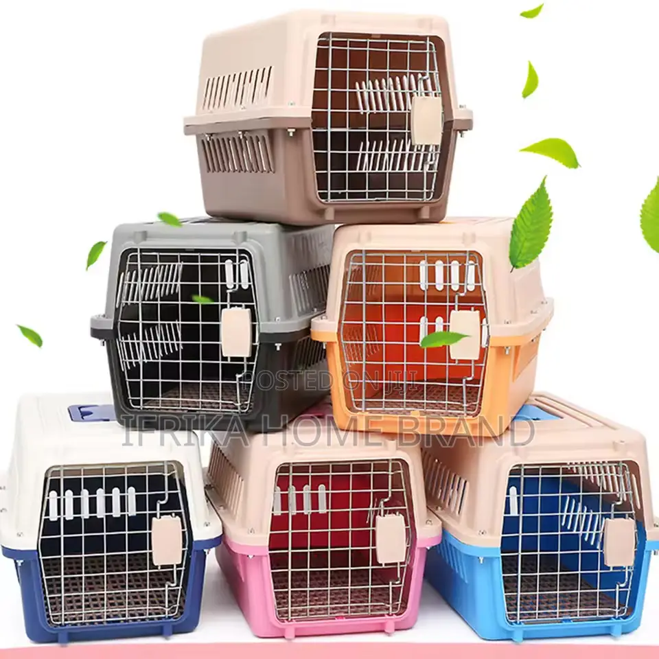 Hard-Sided Plastic Pet Carrier Cat Dog Pet Cage Travel Box for Pets