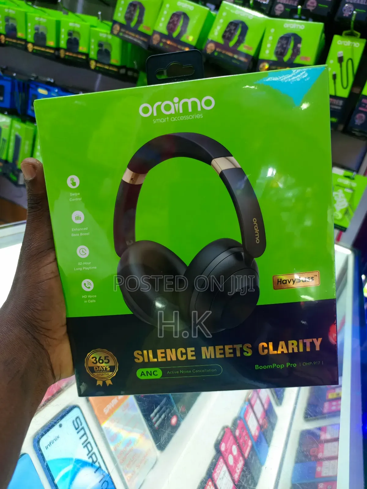 Oraimo Boompop Pro Headphones.