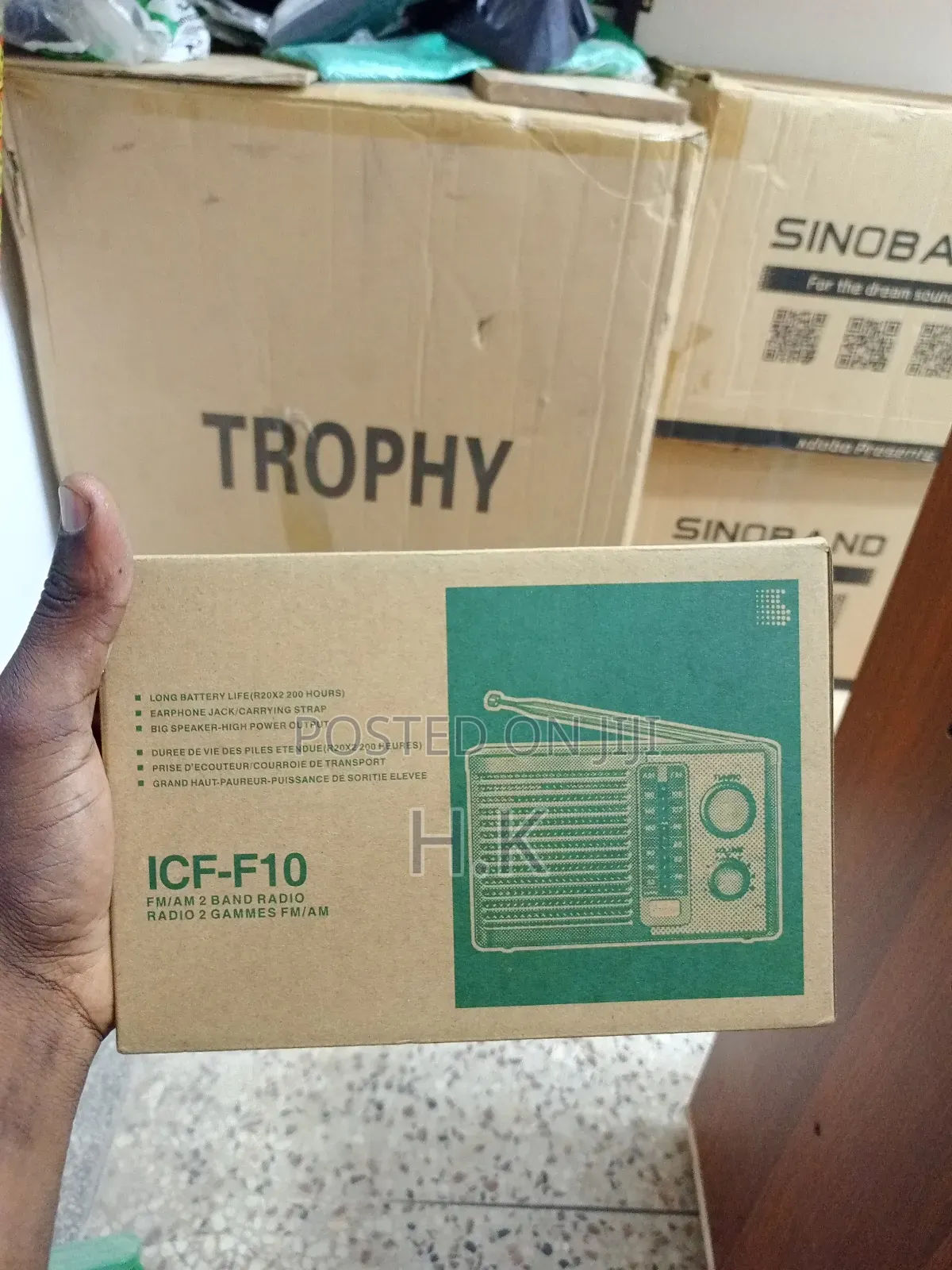 Sony Icf-f10 2 Band Fm/Am Portable Battery Transistor Radio