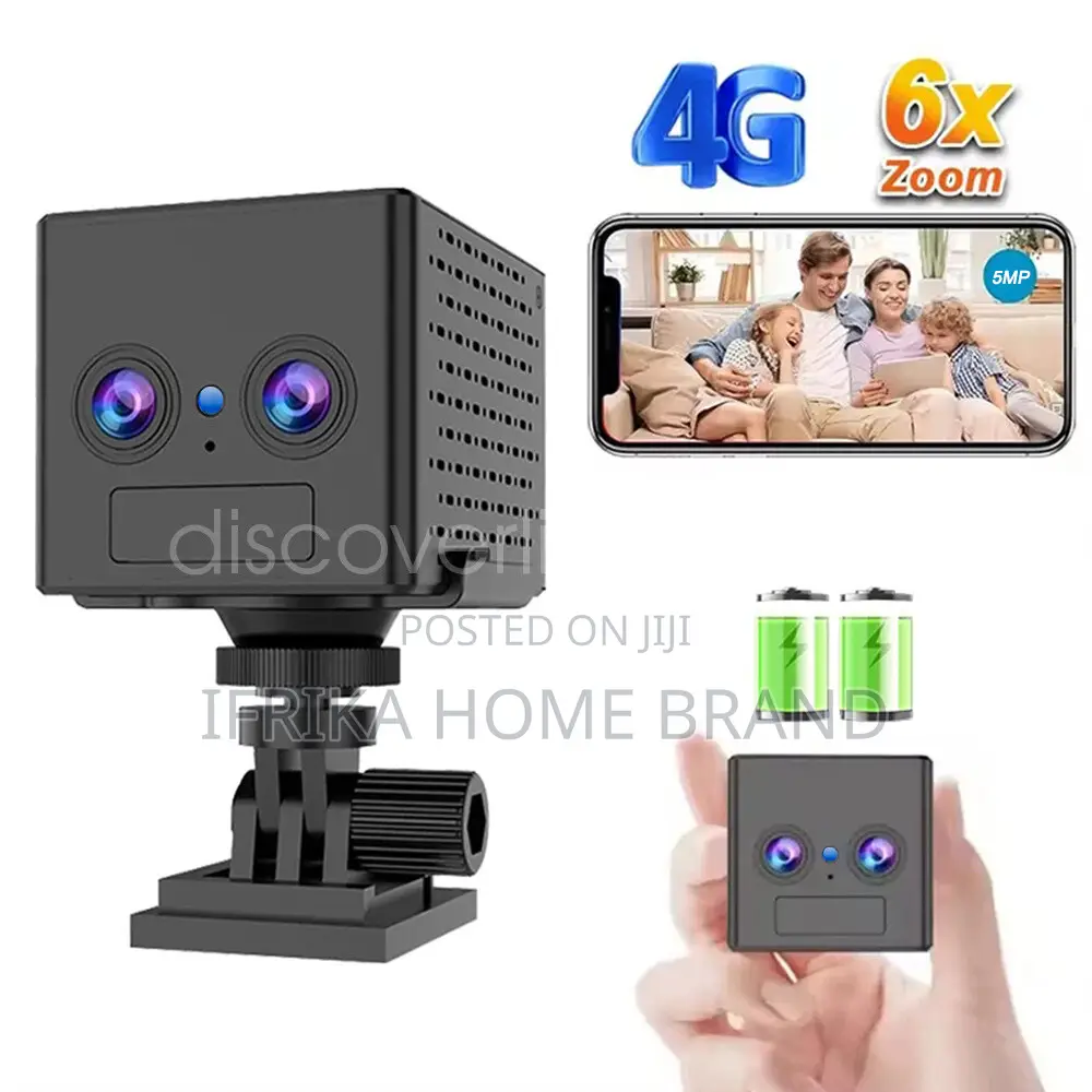 Dual Len Mini Wireless 4g Sim/Wifi Security Camera Motion Sensor