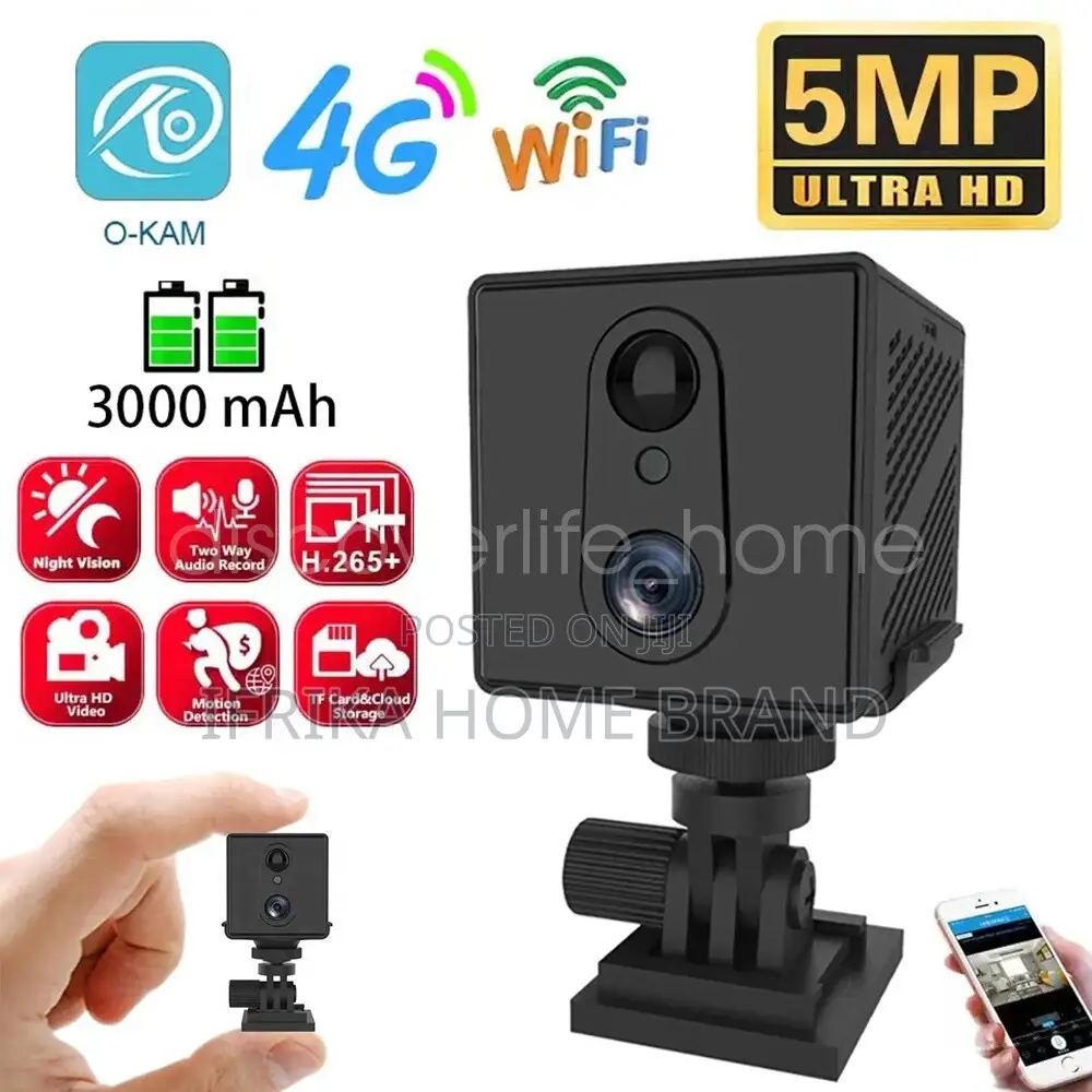 Dual Len Mini Wireless 4g Sim/Wifi Security Camera Motion Sensor