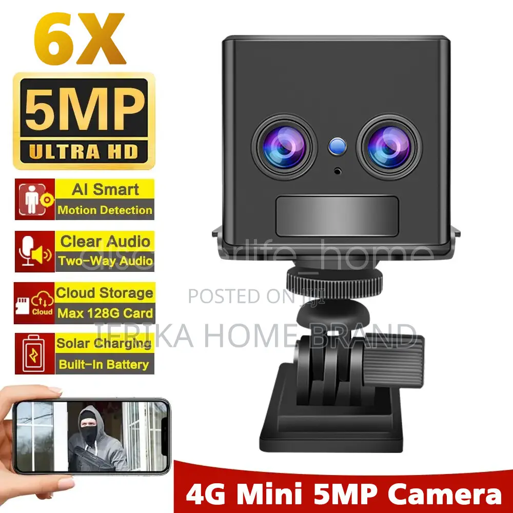 Dual Len Mini Wireless 4g Sim/Wifi Security Camera Motion Sensor