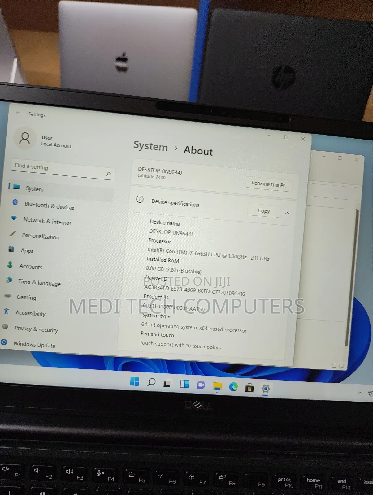 Laptop Dell Latitude 7400 8GB Intel Core I7 SSD 256GB
