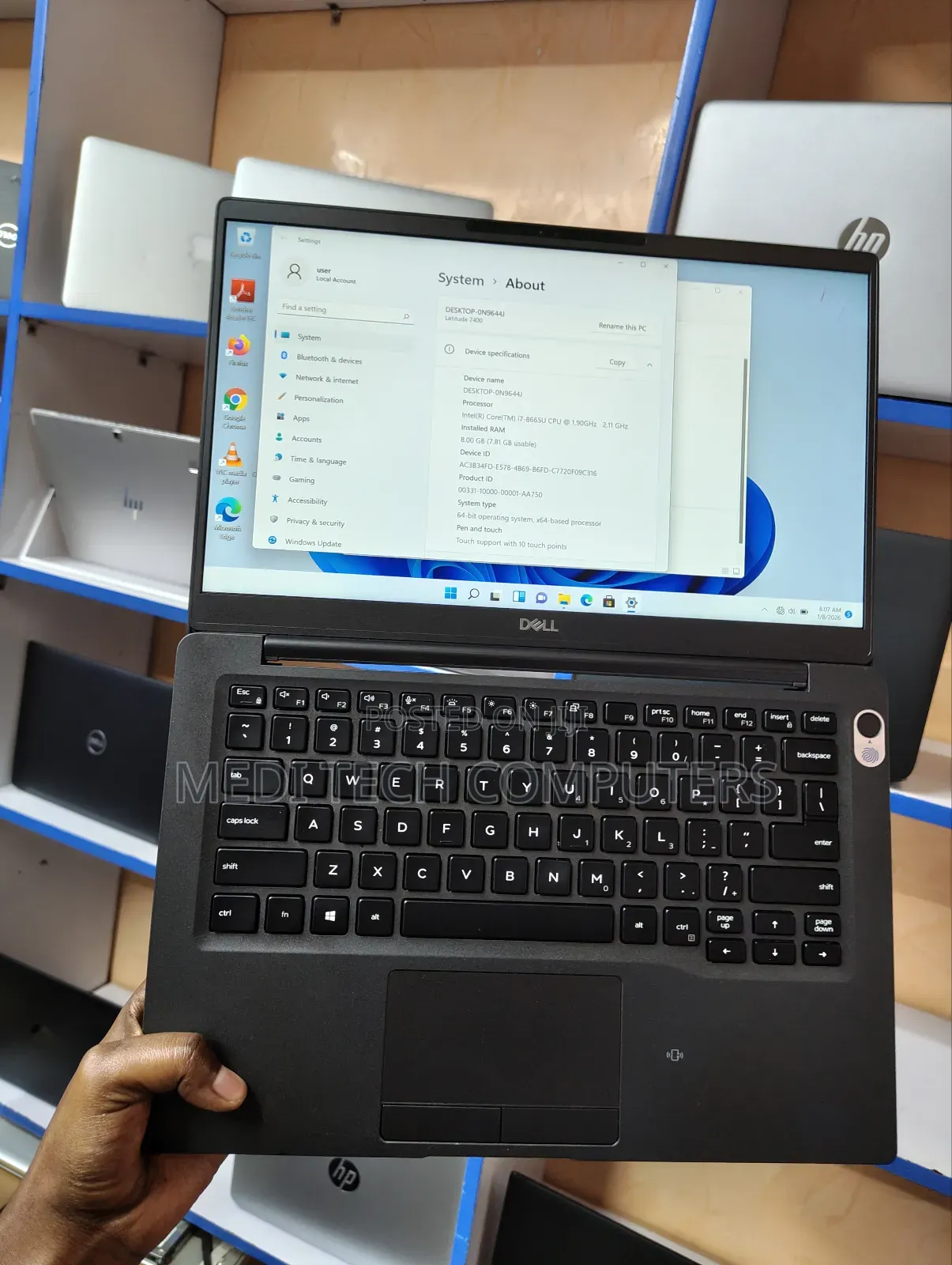 Laptop Dell Latitude 7400 8GB Intel Core I7 SSD 256GB