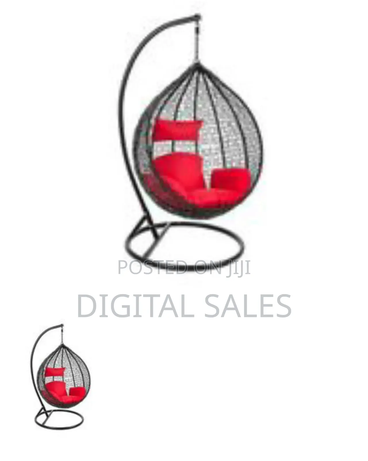 Outdoor, Indoor Swing Chair With Stands