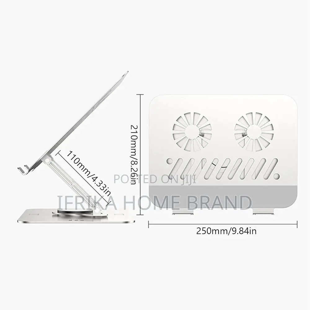 Aluminum Laptop Stand With 360 Degree Rotating Laptop Stand Base