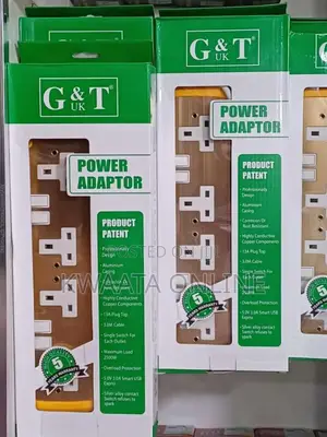 G T Metallic Extension Cable- 2500w Heavy Duty - 4 Sockets