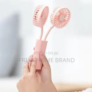 Dual-Head Hand Held Fan, Mini 3-Speed Adjustment, Rechargeable Fan