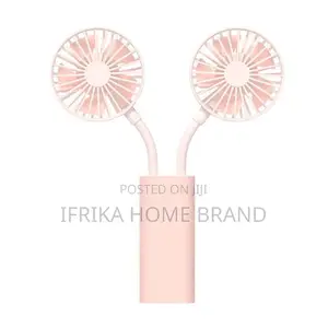 Dual-Head Hand Held Fan, Mini 3-Speed Adjustment, Rechargeable Fan