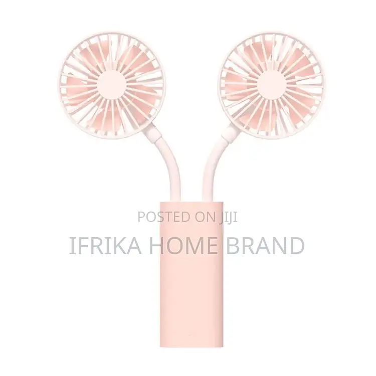 Dual-Head Hand Held Fan, Mini 3-Speed Adjustment, Rechargeable Fan