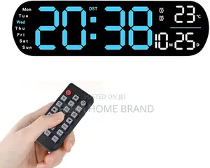 Large Digital Wall Clock With Remote Control, Digital Clocknight Light