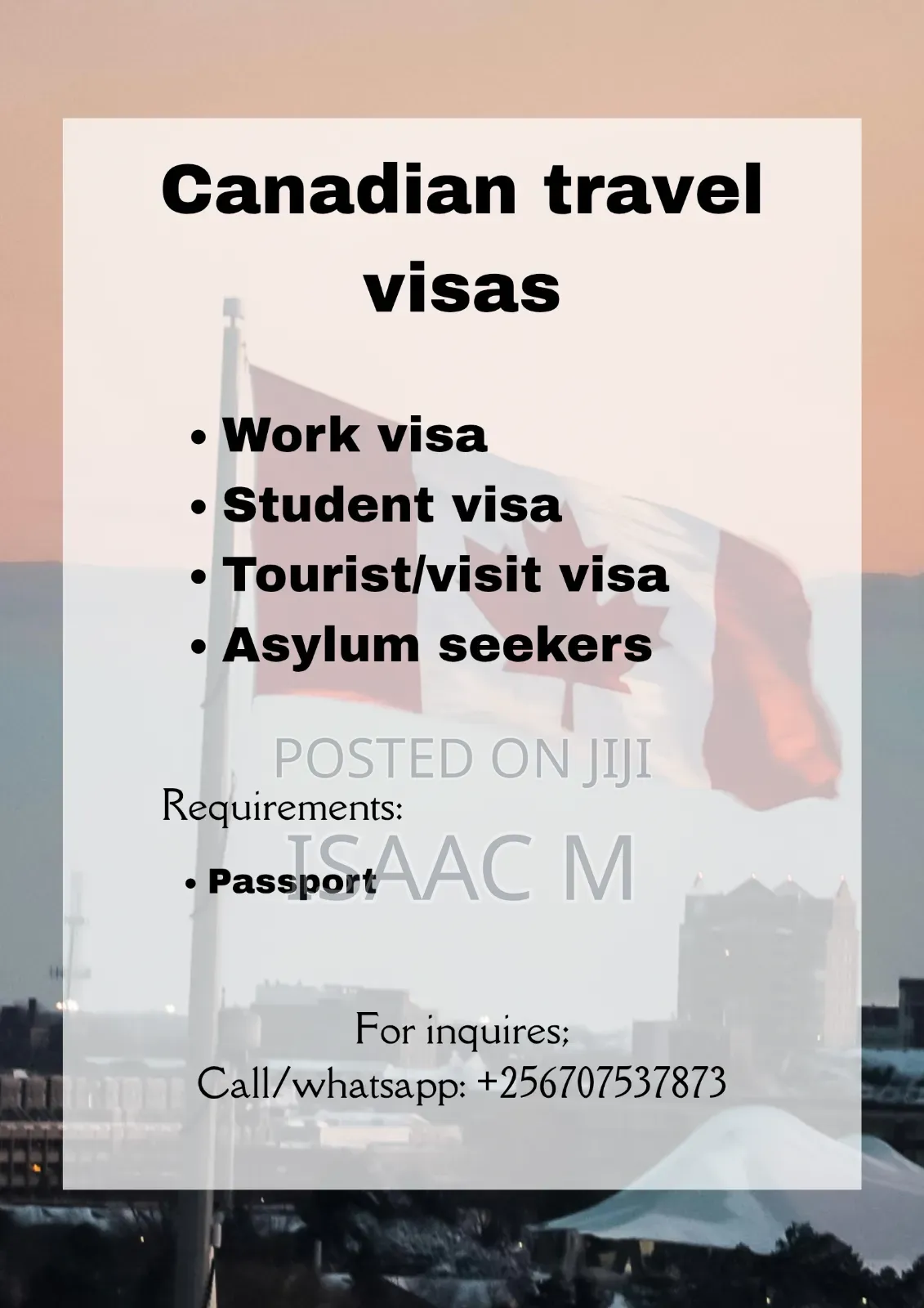 Canadian Travel Visas