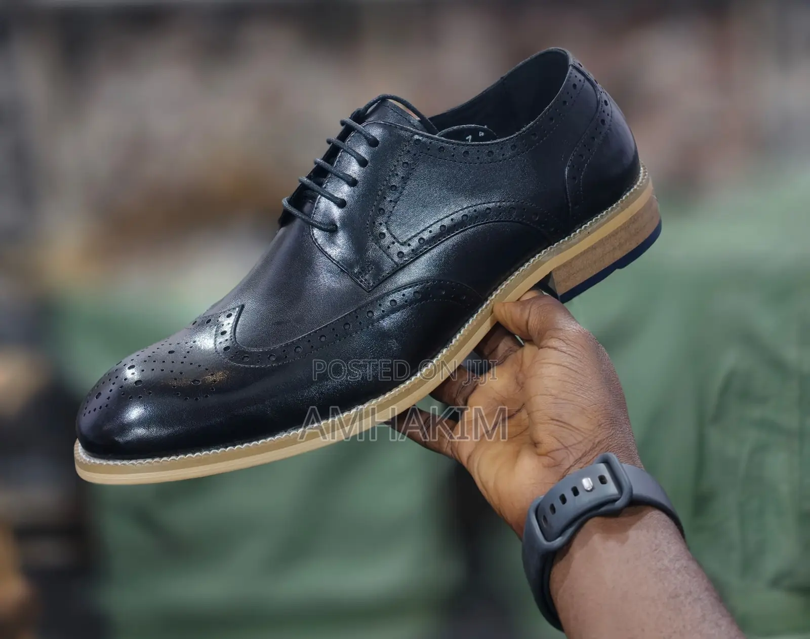 Classic Men's Leather Franco Banetti Wooden Sole Oxfords In Stock
