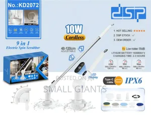 DSP Kd2072, 9-in-1 Electric Spin Scrubber